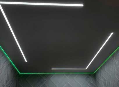 Натяжной потолок со светодиодной лентой